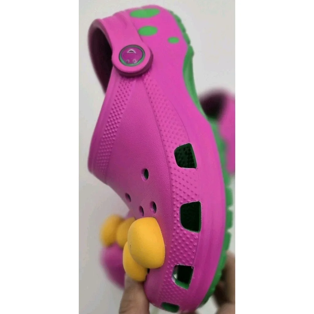 Crocs Kids' Size‎ J2 Barney Classic Clog Limited Edition Big Kids NWOT